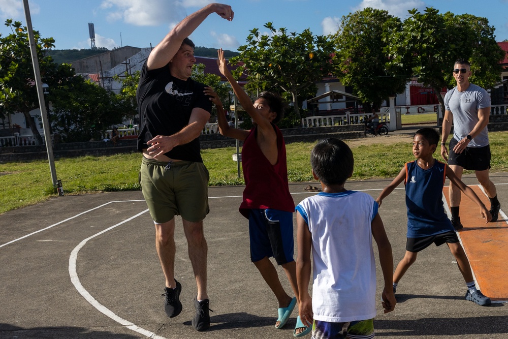 Sports Day: Marines and Sailors play sports with Batanes locals, Filipino Marines