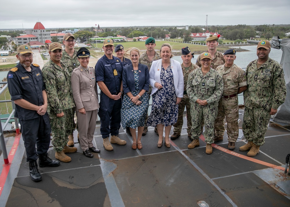 Pacific Partnership 2023: U.K. Minister of State for the Indo-Pacific and British High Commissioner to Tonga Visits PP23 Team