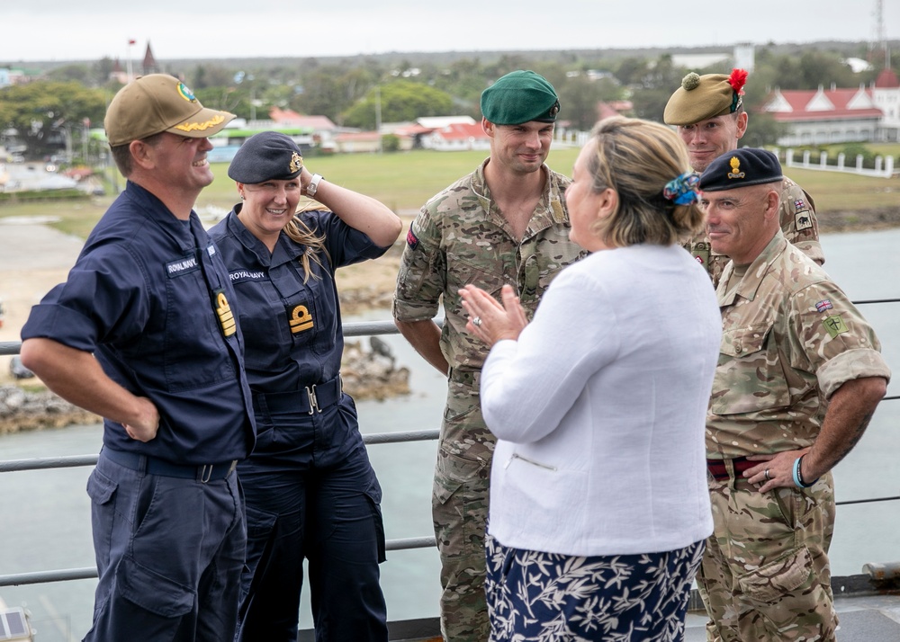 Pacific Partnership 2023: U.K. Minister of State for the Indo-Pacific and British High Commissioner to Tonga Visits PP23 Team