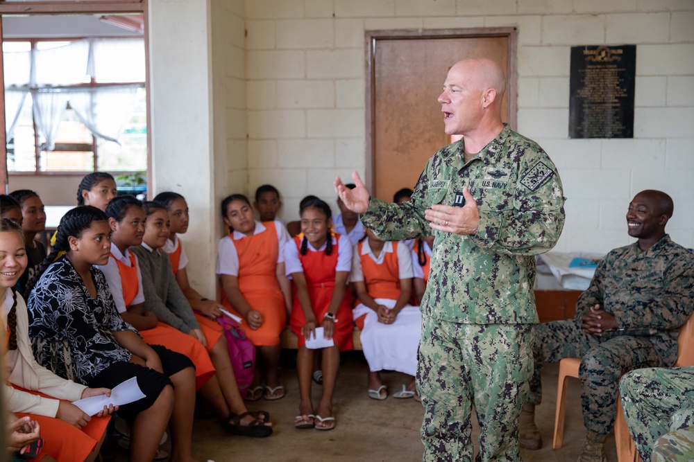 Pacific Partnership 2023: STEM Panel at Tailulu College