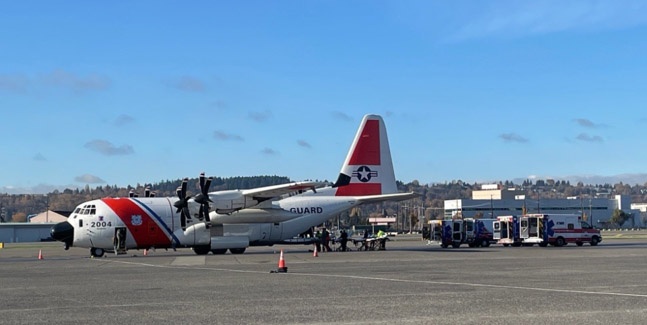 Coast Guard continues response to helicopter crash in Alaska