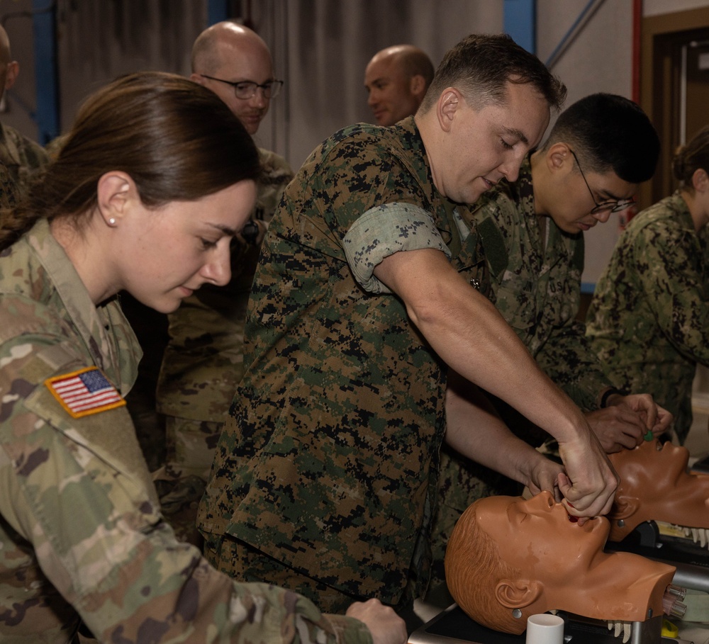 3rd Dental Battalion Officers participate in Combat Casualty Care Course (C4)