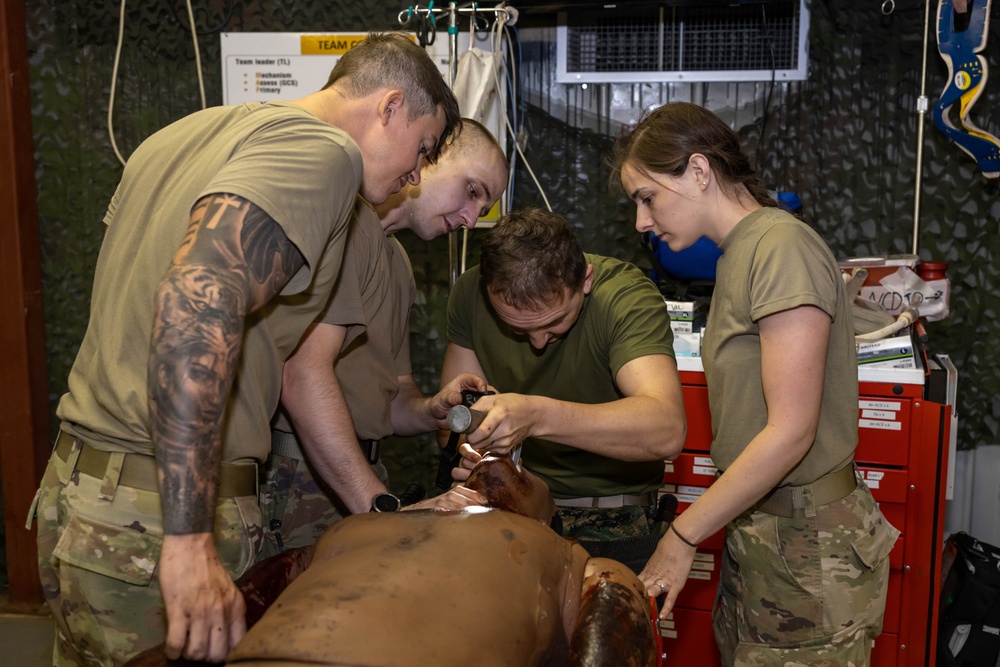 3rd Dental Battalion Officers participtate in Combat Casualty Care Course (C4)