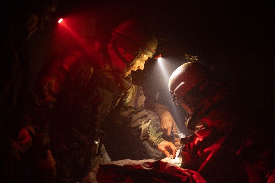 3rd Dental Battalion Officers participate in Combat Casualty Care Course (C4)