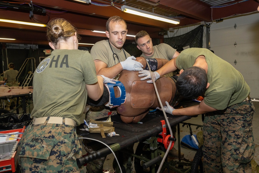 3rd Dental Battalion Officers participate in Combat Casualty Care Course (C4)