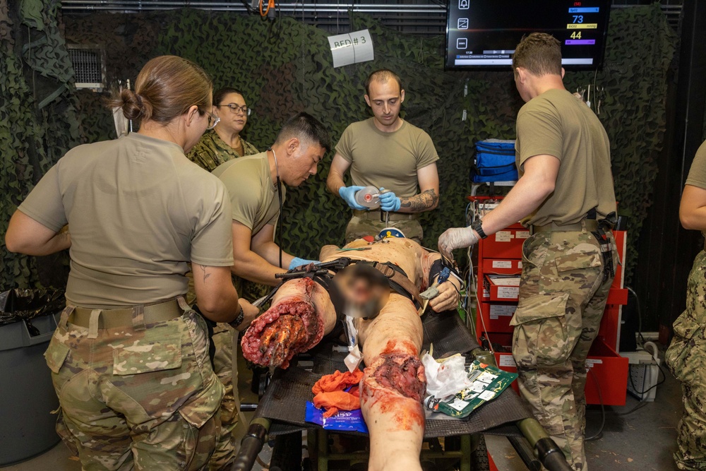 3rd Dental Battalion Officers participate in Combat Casualty Care Course (C4)