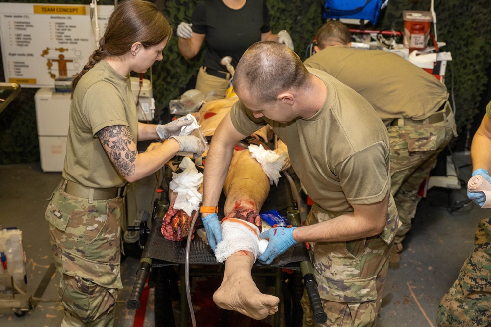 3rd Dental Battalion Officers participate in Combat Casualty Care Course (C4)