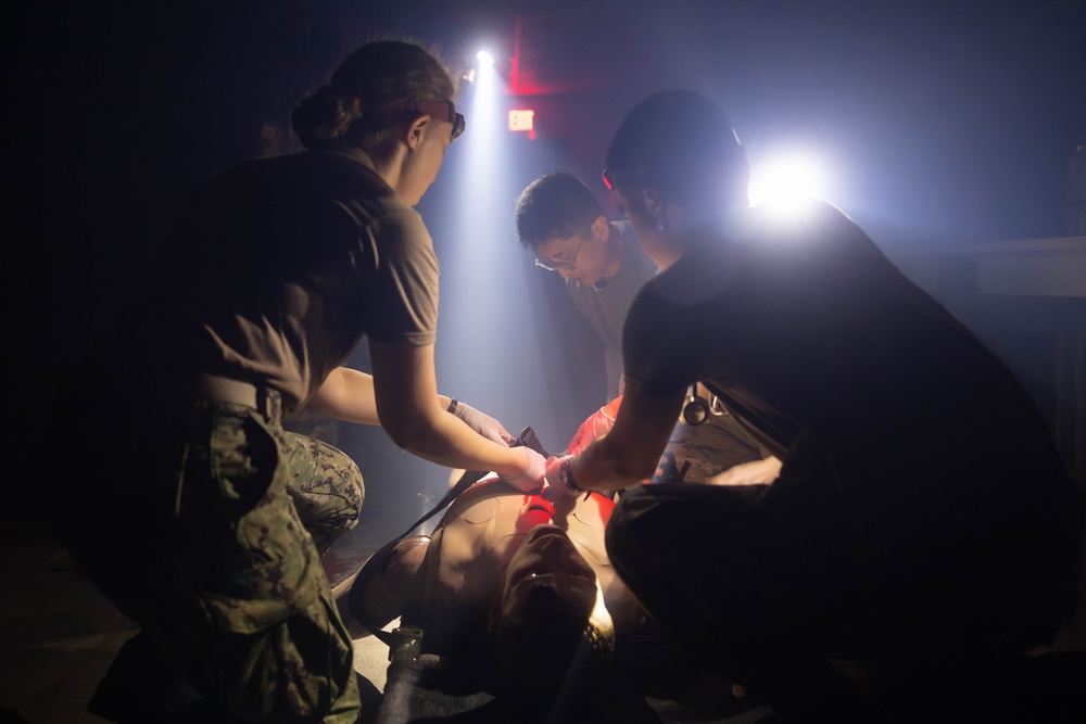 3rd Dental Battalion Officers participate in Combat Casualty Care Course (C4)