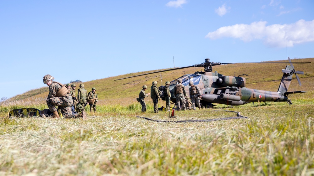 Resolute Dragon 23 | 1st MAW, JGSDF Conduct Bilateral Forward Arming and Refueling Point at Camp Jumonjibaru