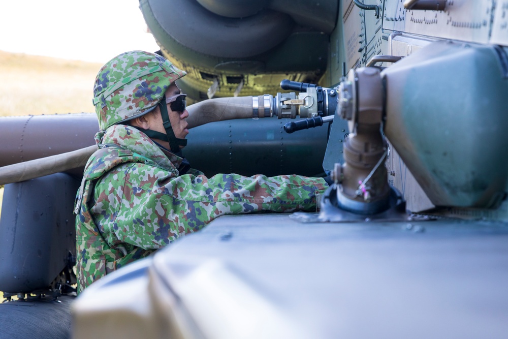 Resolute Dragon 23 | 1st MAW, JGSDF Conduct Bilateral Forward Arming and Refueling Point at Camp Jumonjibaru