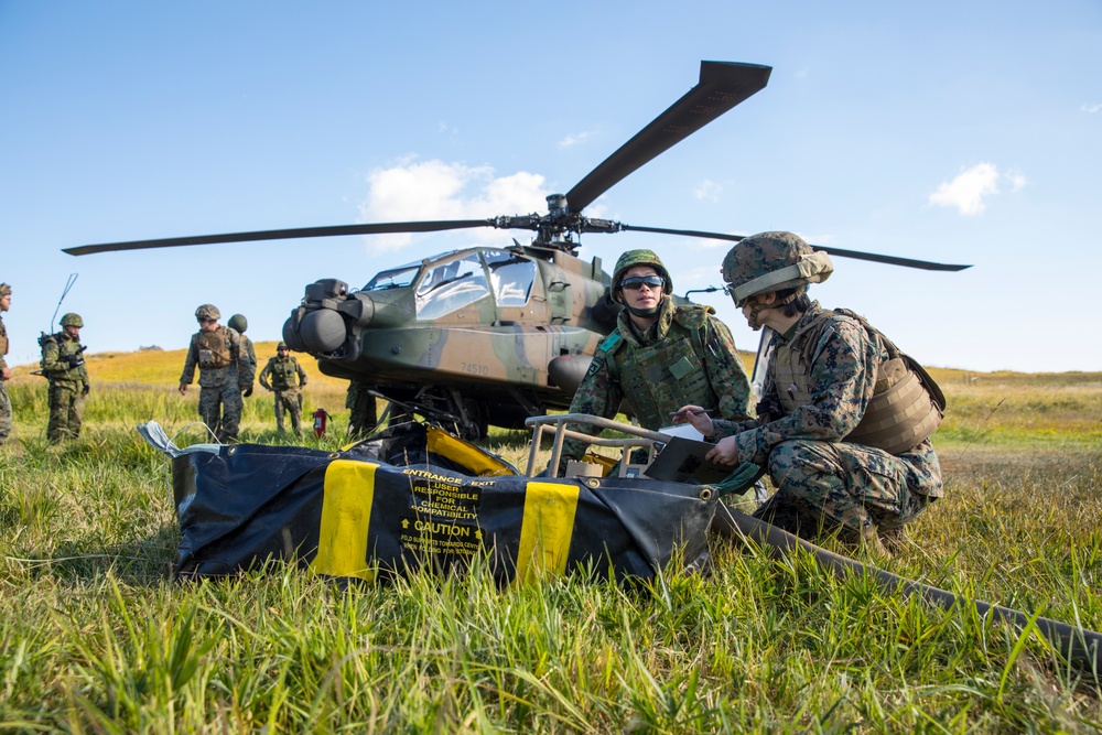 Resolute Dragon 23 | 1st MAW, JGSDF Conduct Bilateral Forward Arming and Refueling Point at Camp Jumonjibaru