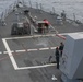 Sailors aboard the USS Rafael Peralta (DDG 115) conduct a live fire exercise with the HMCS Ottawa (FFH 341) and the HMAS Brisbane (DDG 41) as part of operation Noble Wolverine in the South China Sea