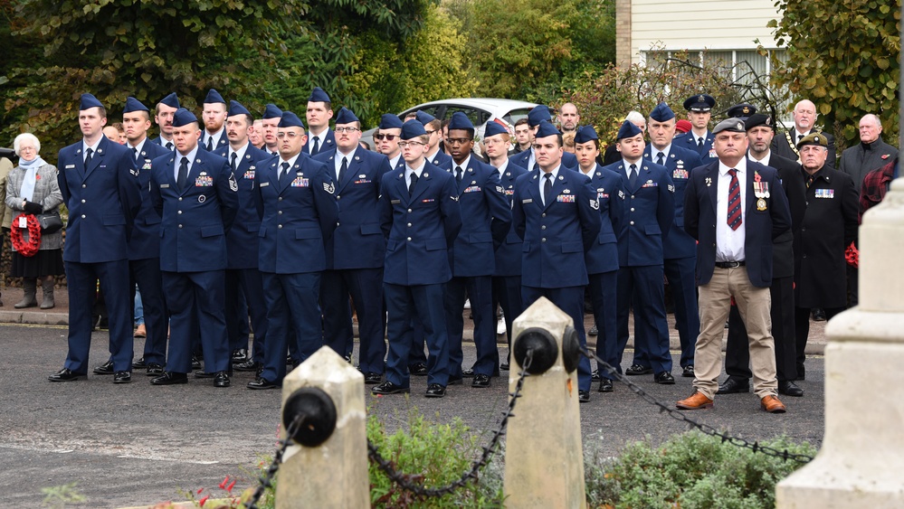 Team Mildenhall honors fallen on Remembrance Sunday