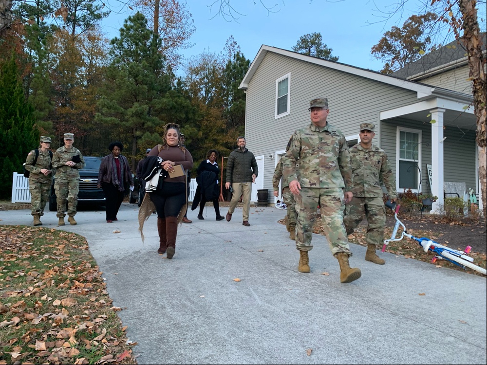 Fort Gregg-Adams leaders visit on-post homes