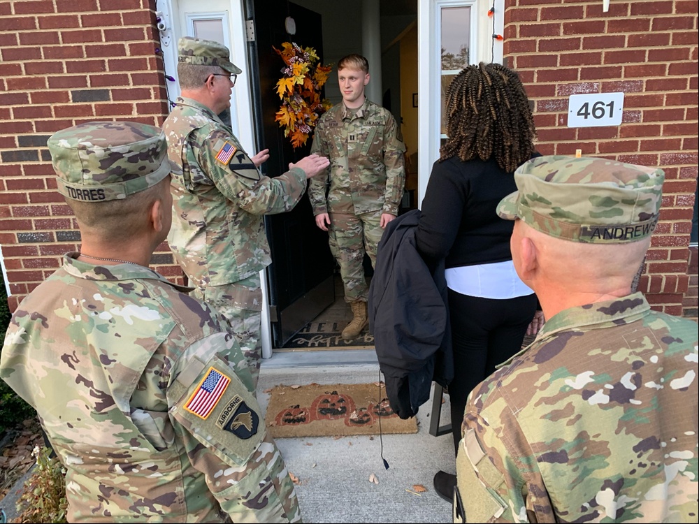 Fort Gregg-Adams leaders visit on-post homes