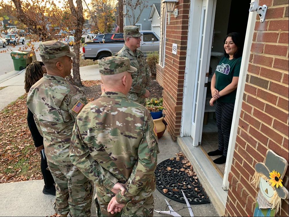 Fort Gregg-Adams leaders visit on-post homes