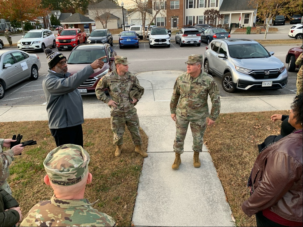 Fort Gregg-Adams leaders visit on-post homes