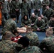 Marines conduct tactical combat casualty care training aboard the USS New York