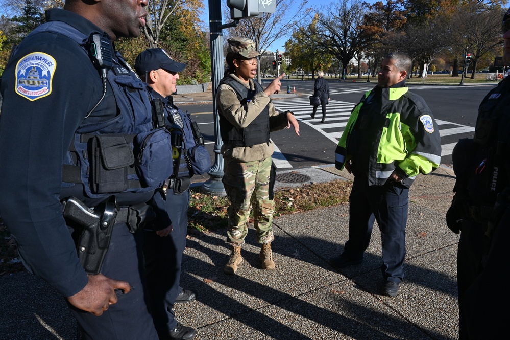 D.C. Guard supports Metropolitan Police during March for Israel on National Mall