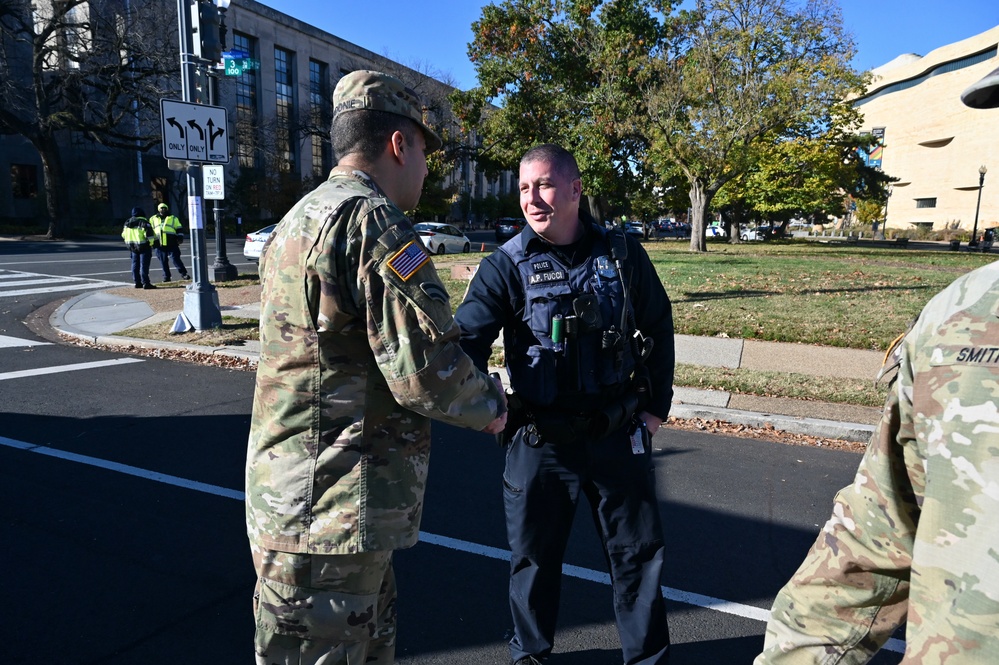 D.C. Guard supports Metropolitan Police during March for Israel on National Mall