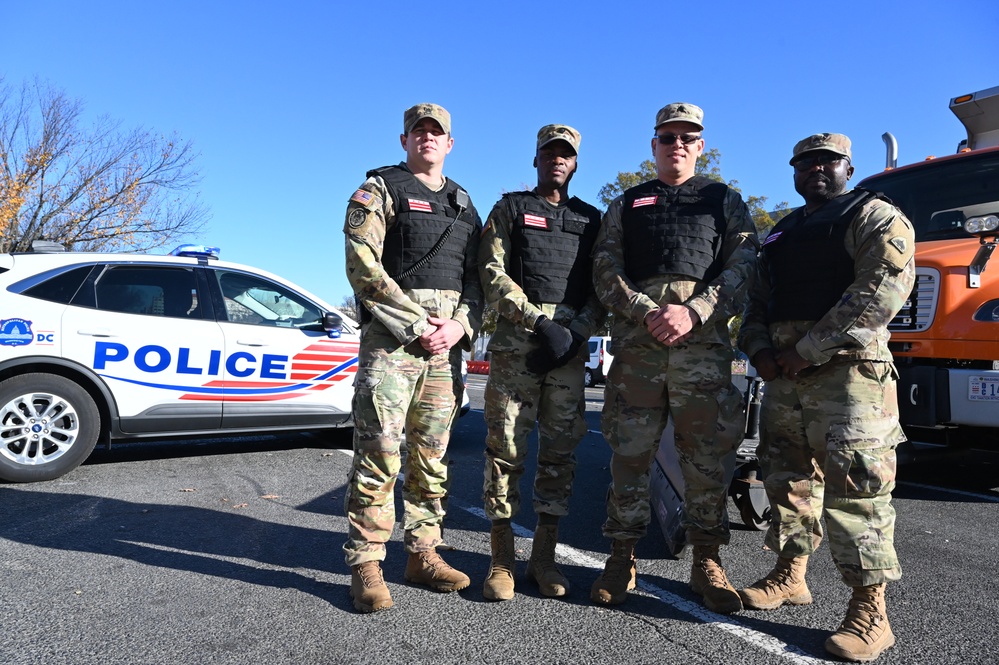 D.C. Guard supports Metropolitan Police during March for Israel on National Mall