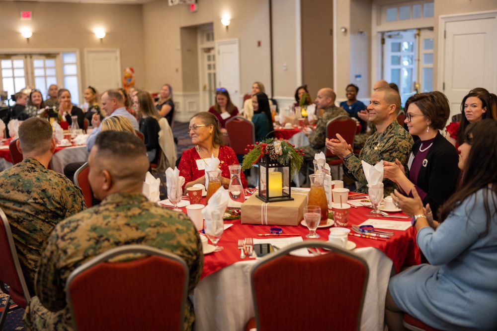 The Quantico Spouses' Social Club hosts a Toys for Tots luncheon and toy collection event
