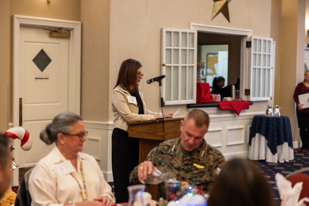 The Quantico Spouses' Social Club hosts a Toys for Tots luncheon and toy collection event