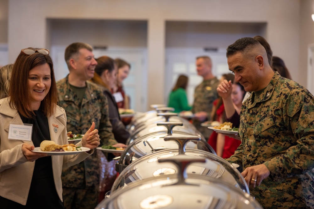 The Quantico Spouses' Social Club hosts a Toys for Tots luncheon and toy collection event