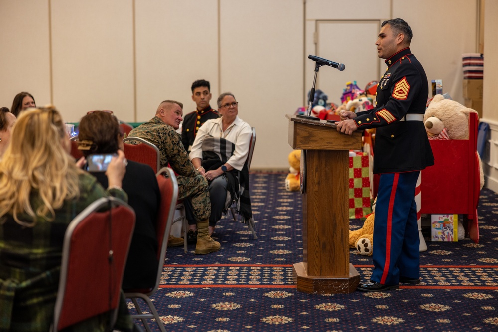 The Quantico Spouses' Social Club hosts a Toys for Tots luncheon and toy collection event