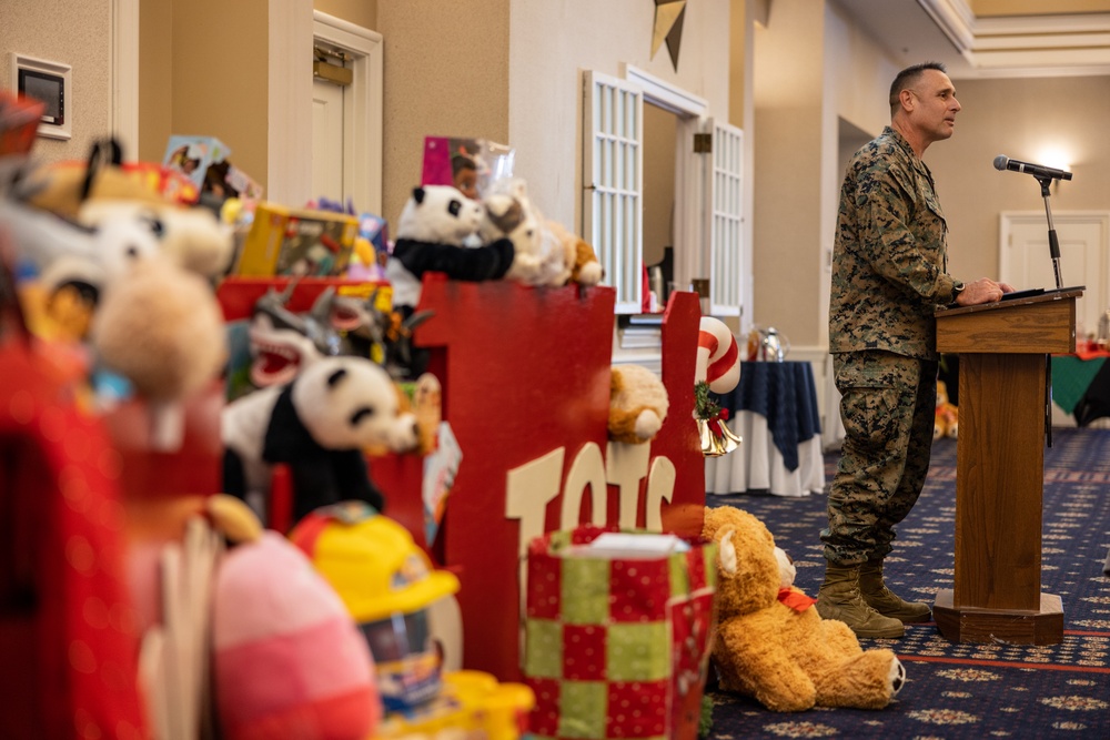 The Quantico Spouses' Social Club hosts a Toys for Tots luncheon and toy collection event