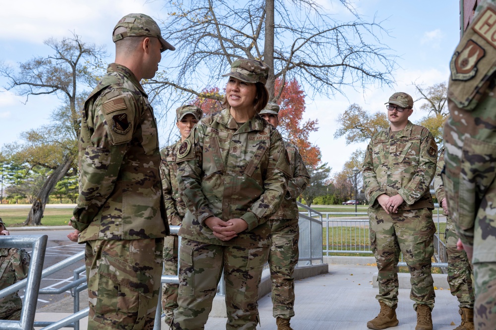 CMSAF Visits Wright-Patterson Air Force Base