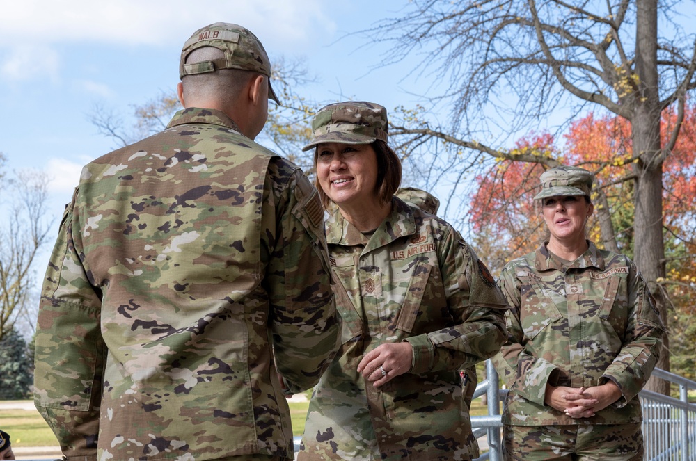 CMSAF Visits Wright-Patterson Air Force Base