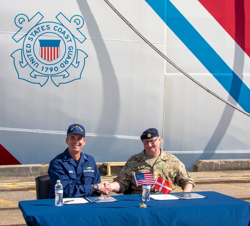 U.S. Coast Guard and the Danish Joint Arctic Command sign Letter of Intent