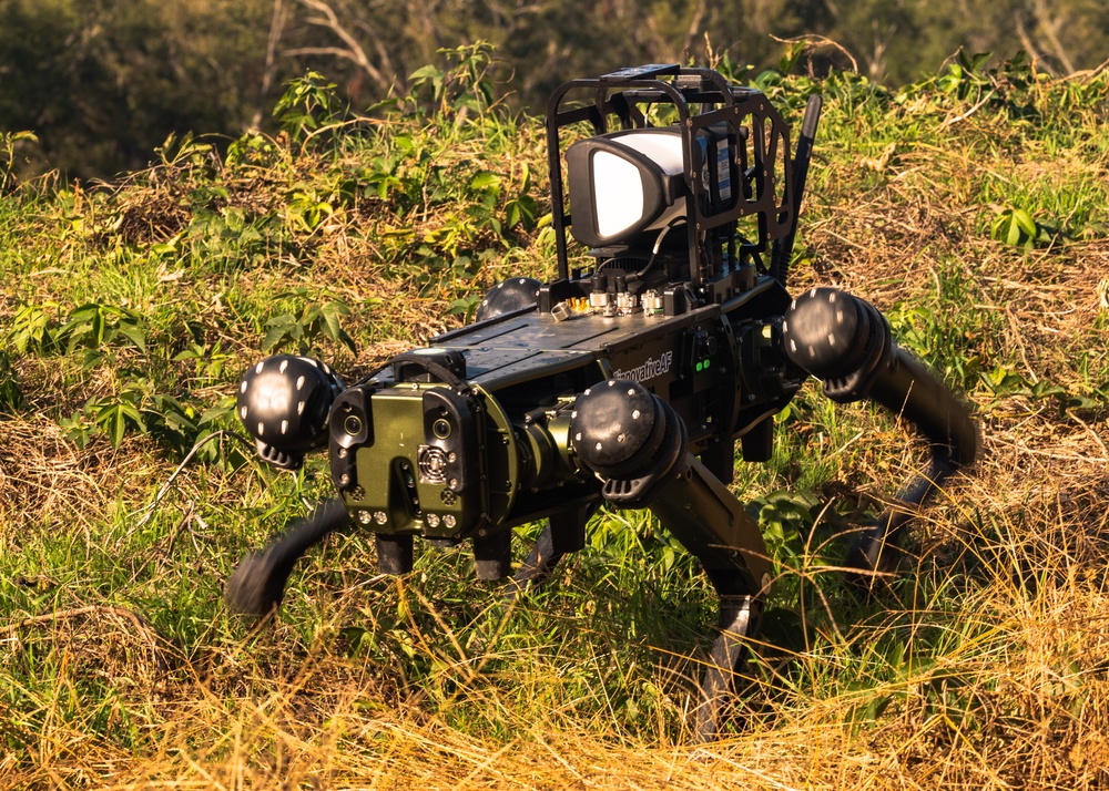 Robot dogs bring the &quot;bark&quot; to Barksdale