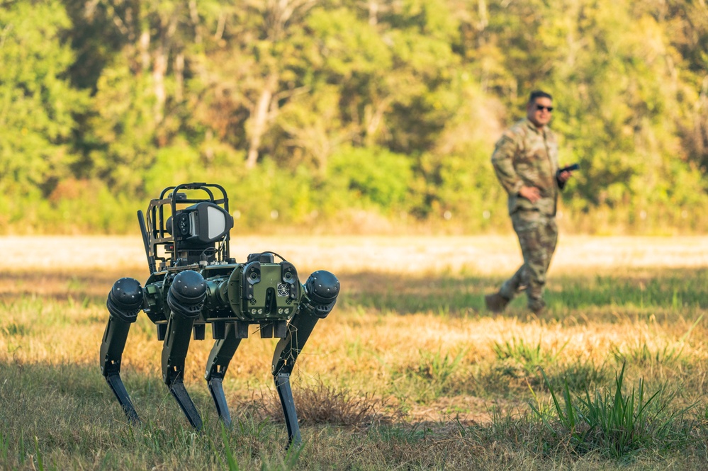 Robot dogs bring the bark to Barksdale