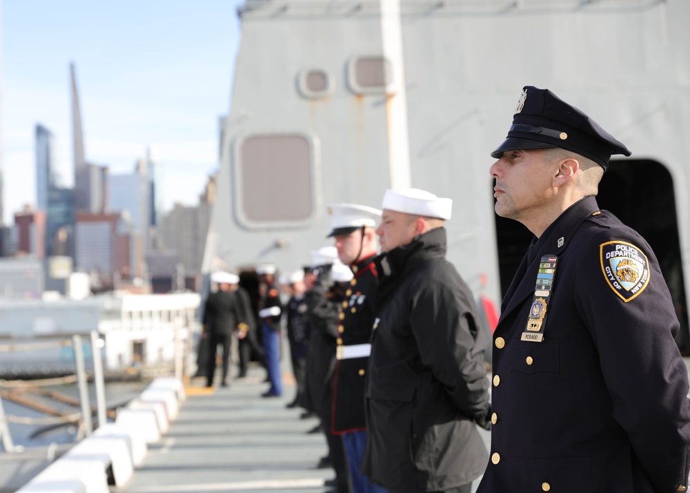 USS New York (LPD 21) Pulls into Manhattan Cruise Terminal for Veterans Week NYC 2023