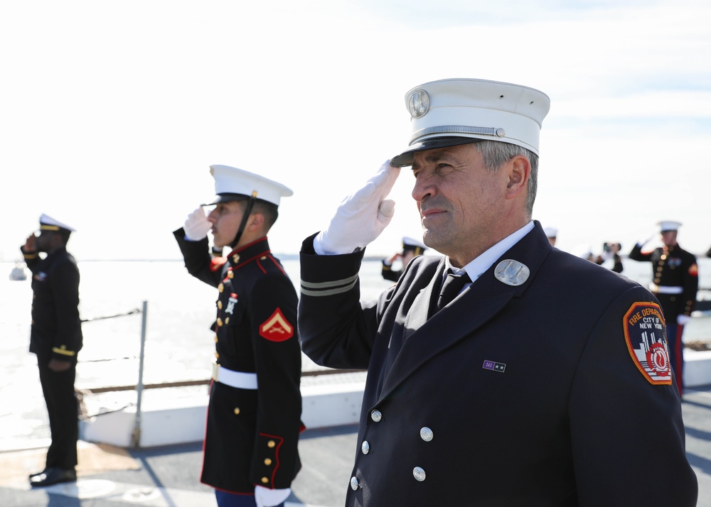 USS New York (LPD 21) Pulls into Manhattan Cruise Terminal for Veterans Week NYC 2023