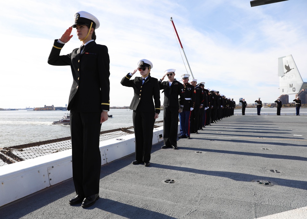 USS New York (LPD 21) Pulls into Manhattan Cruise Terminal for Veterans Week NYC 2023