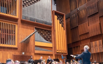 U.S. Naval Forces Europe and Africa Band at Conservatorio di Musica San Pietro a Majella in Naples, Italy.