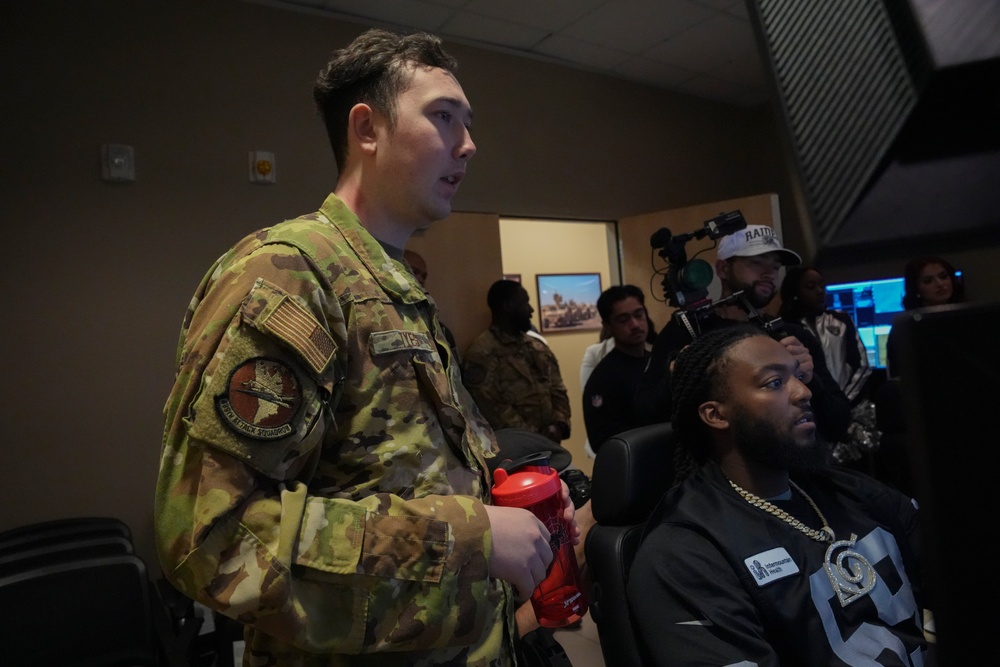 Raiders Visit Creech Air Force Base