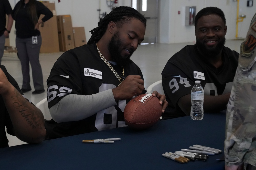 Raiders Visit Creech Air Force Base