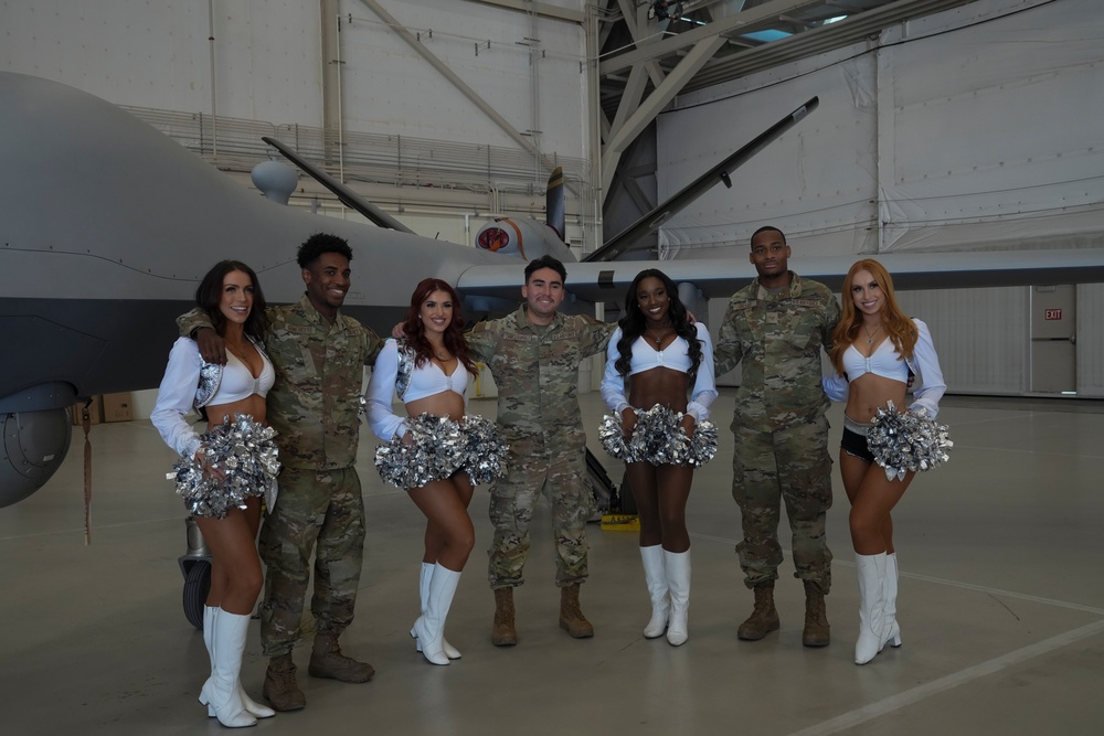 Raiders Visit Creech Air Force Base