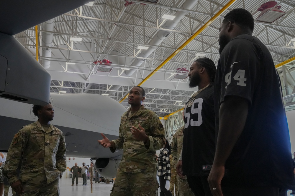 Raiders Visit Creech Air Force Base