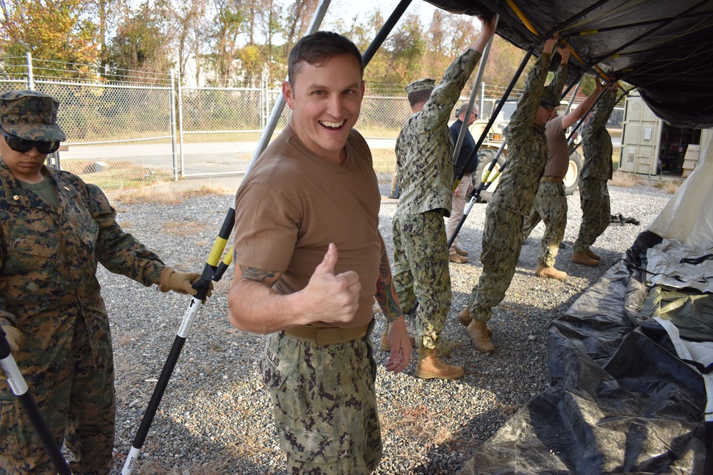 NMRLC Reserve Unit Soft and Hard Sided Shelter Training