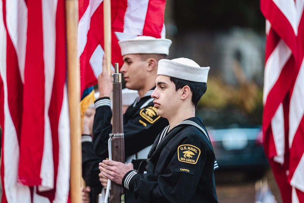 Honoring a Hero: Military and Community Come Together in Commemoration of Veterans Day to Honor Marvin G. Shields