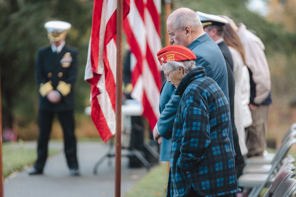 Honoring a Hero: Military and Community Come Together in Commemoration of Veterans Day to Honor Marvin G. Shields