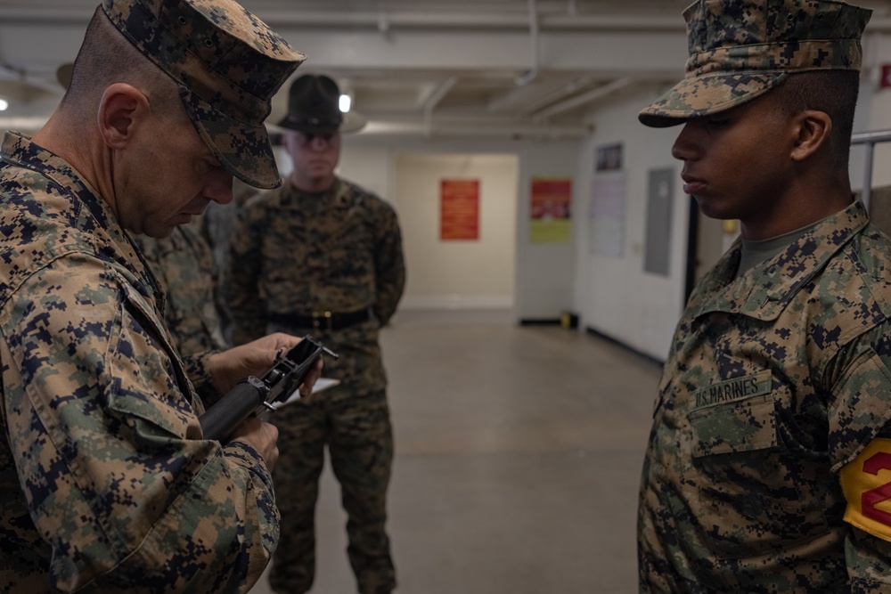 Golf Company Battalion Commander Inspection