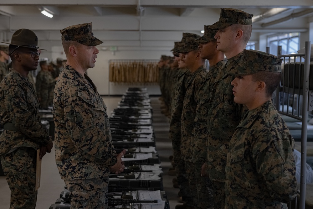 Golf Company Battalion Commander Inspection