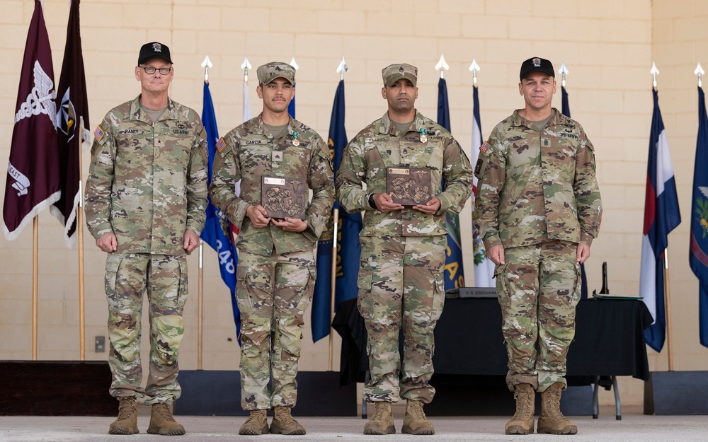 Garcia, Flores-Godinez Named USAMRDC’s Best Medics