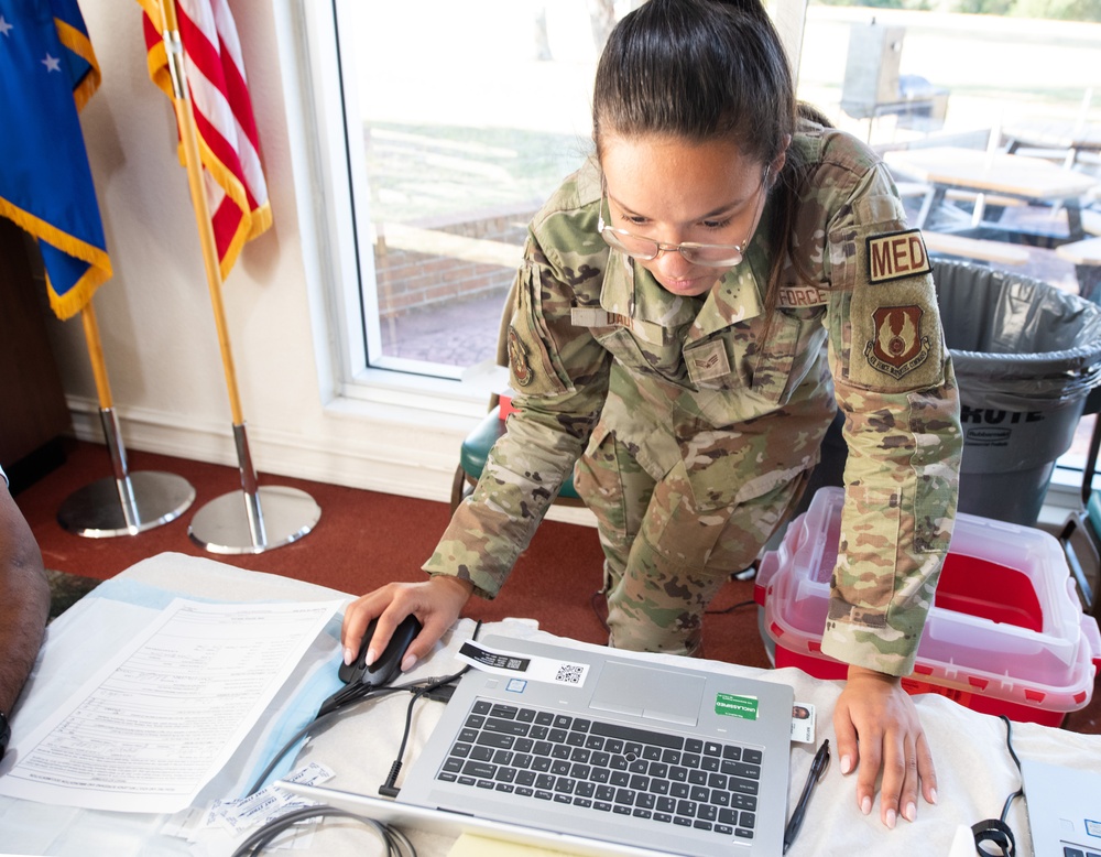 The 96th MDG set-up flu line